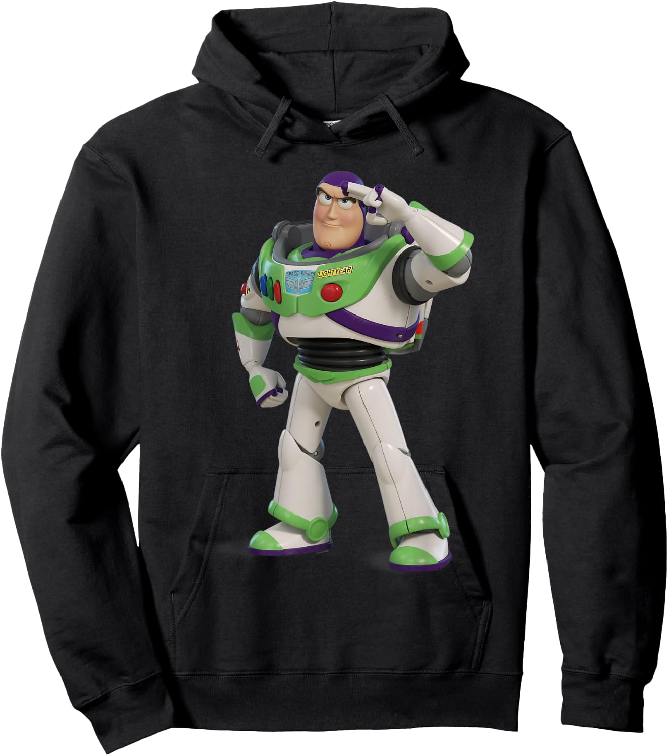 Toy Story Buzz Lightyear Standing Hoodie - Hoodie | Black