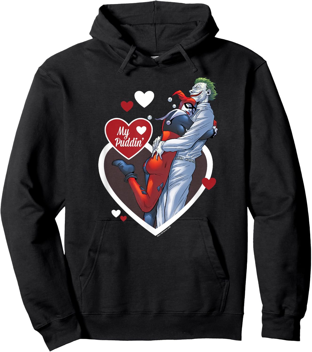 Batman Harley Quinn Joker My Puddin' Hoodie - Hoodie | Black