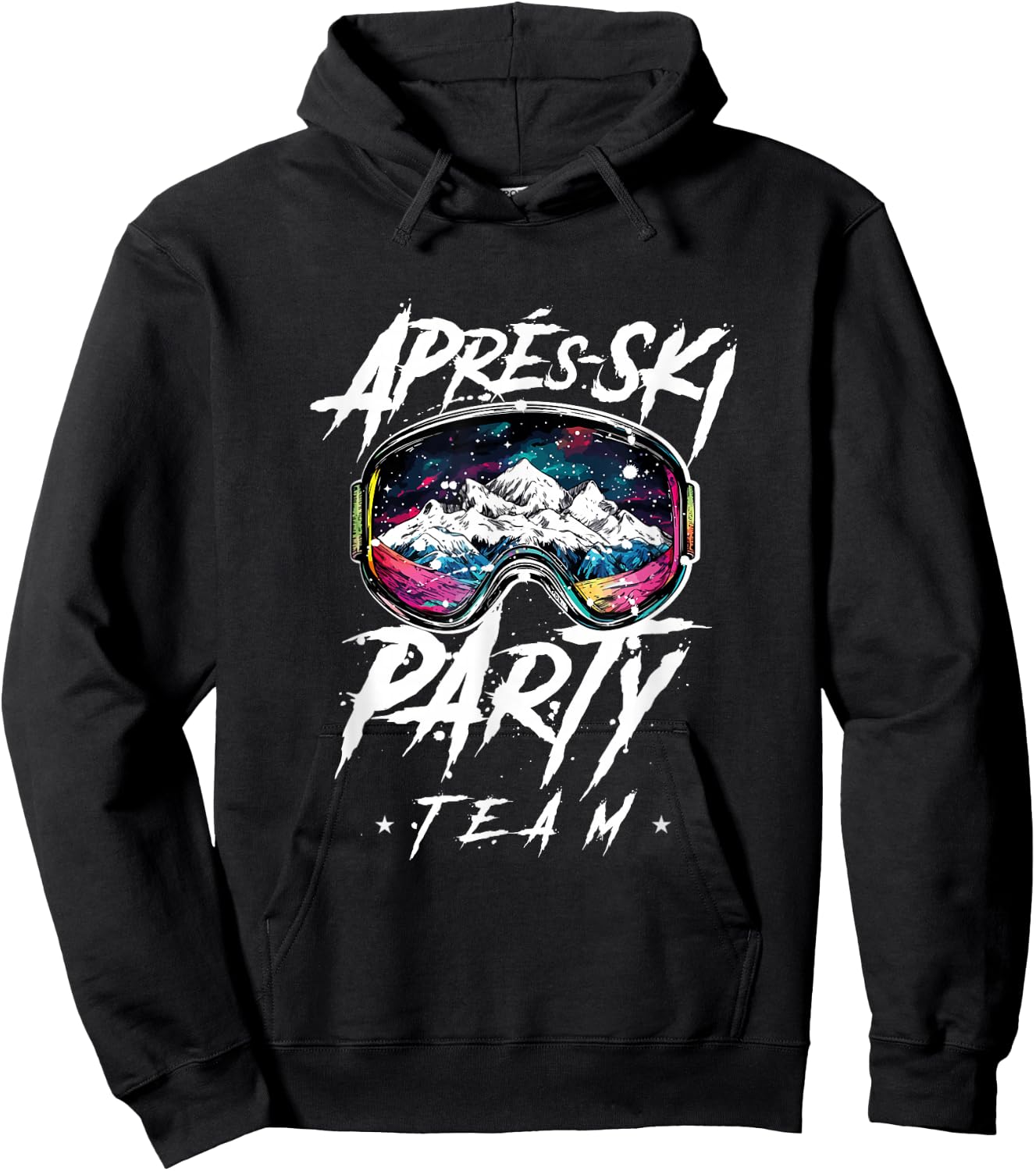 Apres Ski Party Team 2025 | Funny Quote , Black, S Hoodie - Hoodie | Black