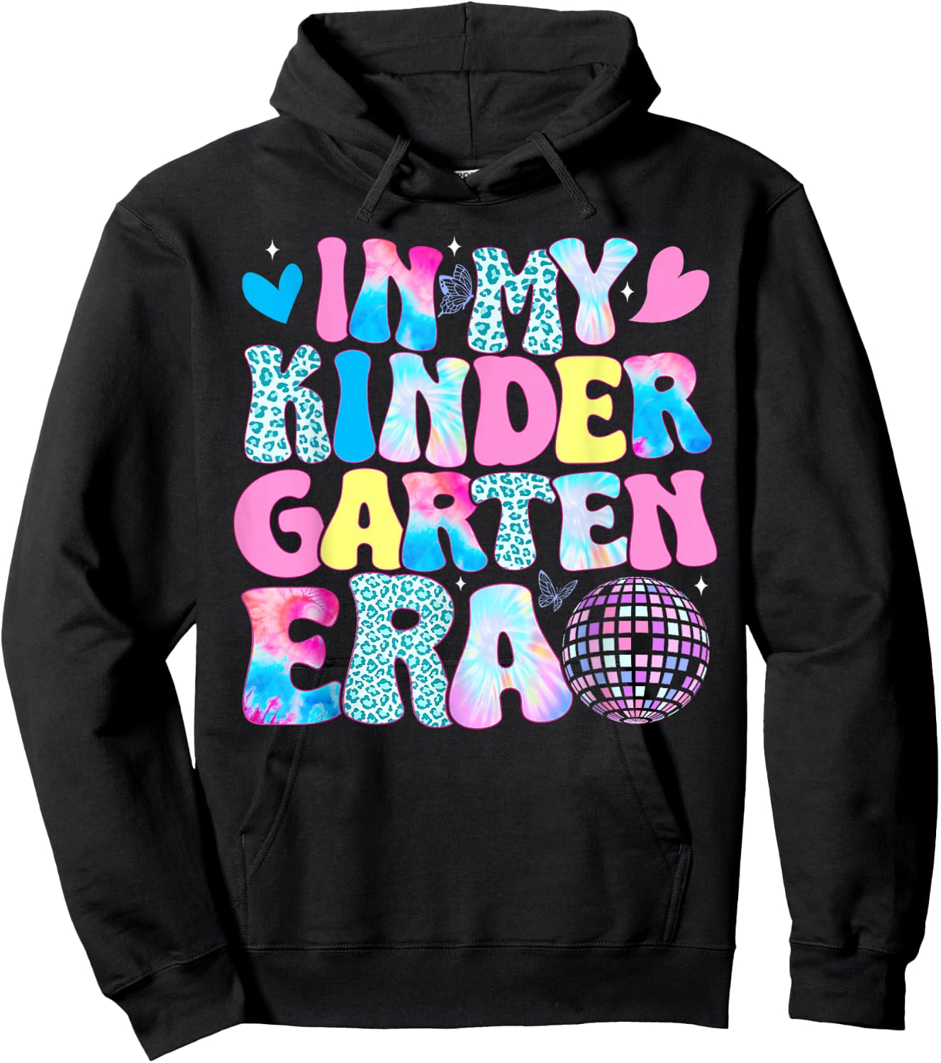 In My Kindergarten Era Girls Boys Teacher Back to School Hoodie - Hoodie | Black