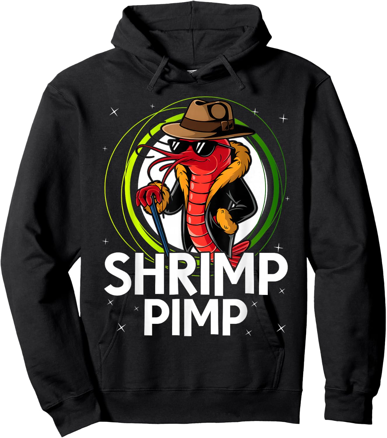 Funny Shrimp Lover Aquarist Red Crystal Shrimp Pimp Aquarium Hoodie - Hoodie | Black
