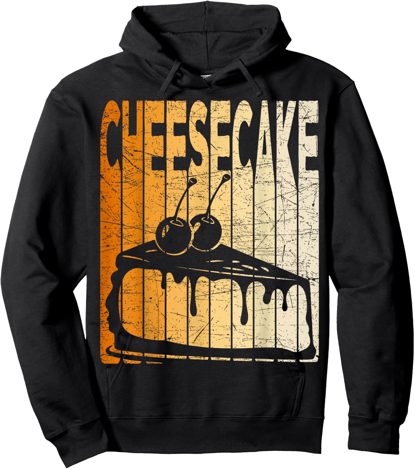 Cheesecake Dessert Vintage Hoodie - Hoodie | Black