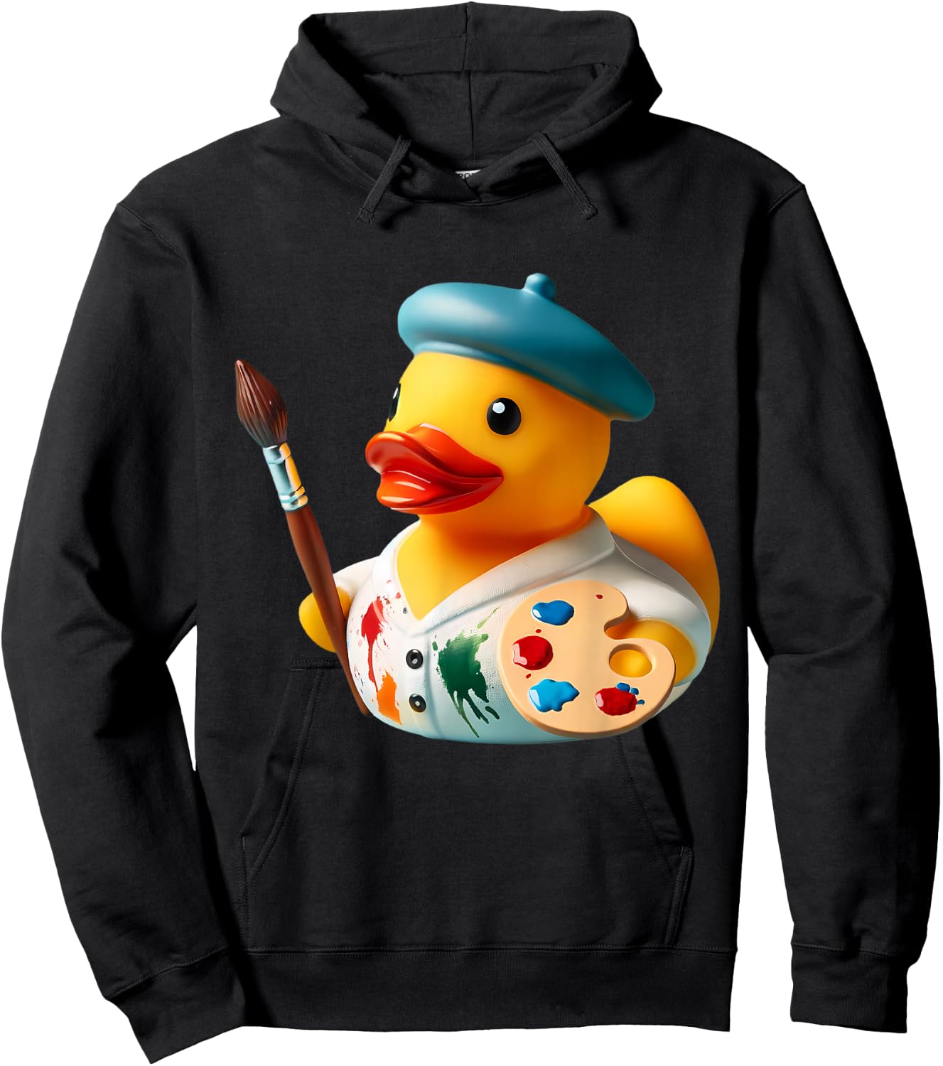 Rubber Duck Artist Painter Hoodie - Hoodie | Black