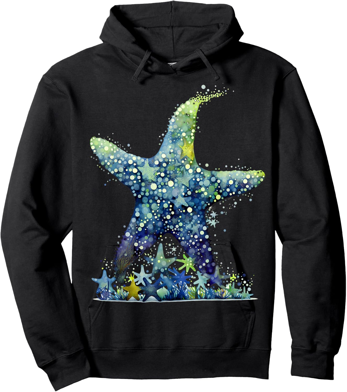 Starfish Costume Adult Women Children Starfish Hoodie - Hoodie | Black