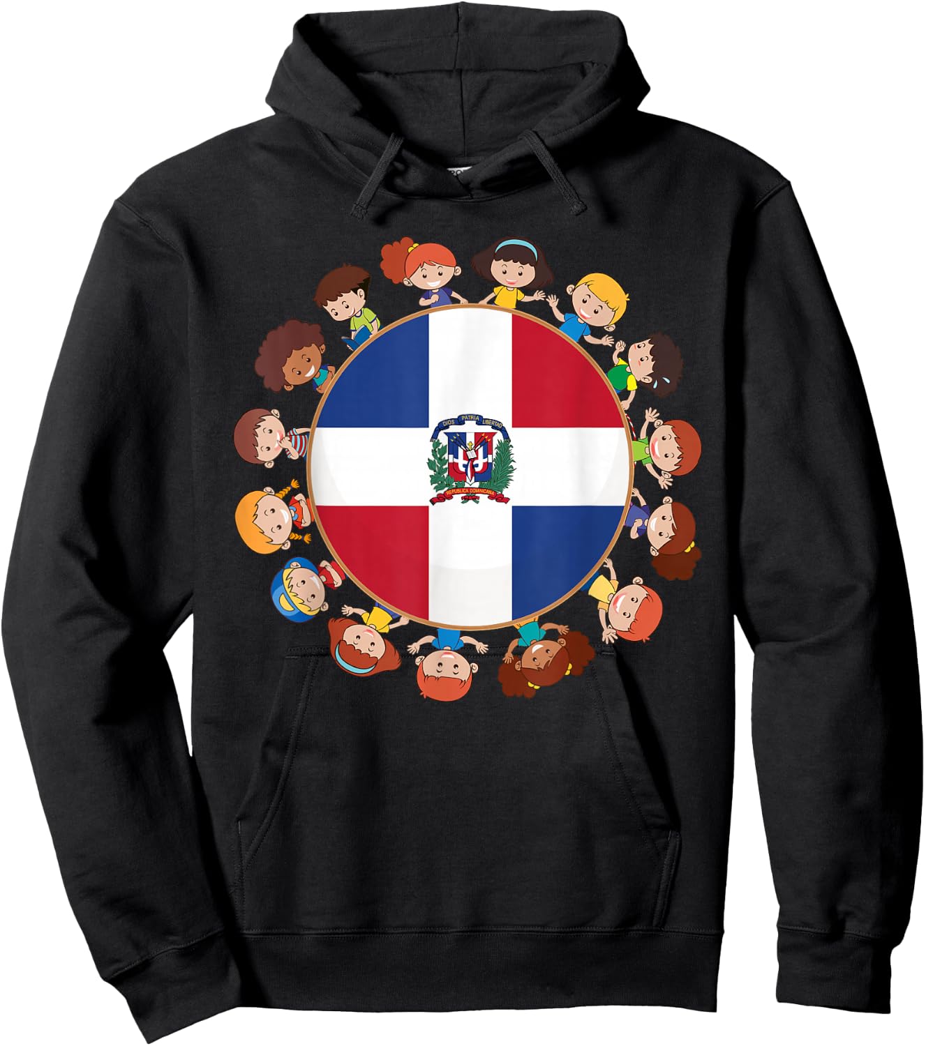Dominican Republic Hispanic Heritage Month Dominicana Kids Hoodie - Hoodie | Black