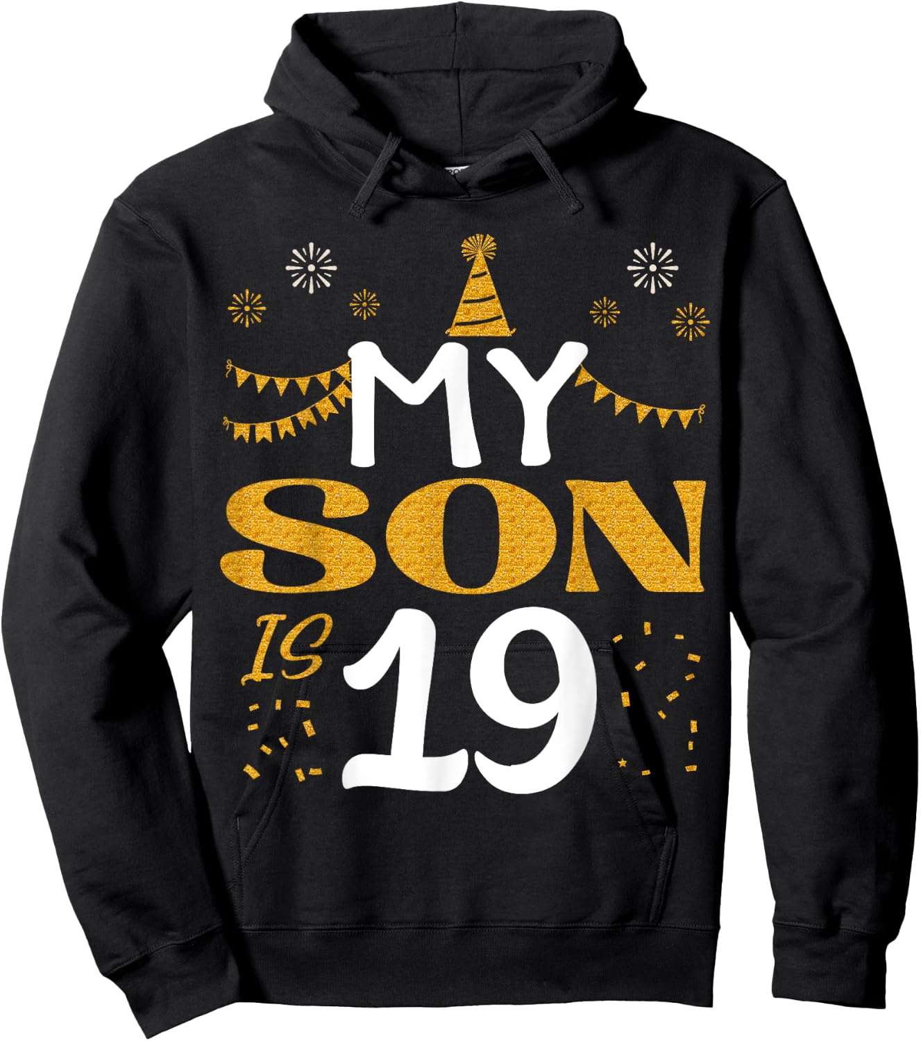 My Son Is 19 19th Birthday 2006 19 Years Old Son Boy Hoodie - Hoodie | Black