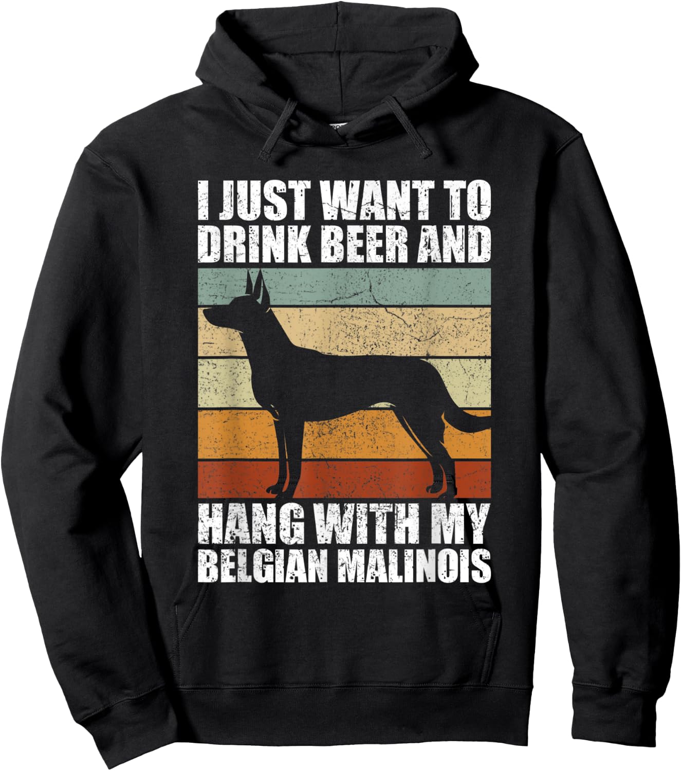 Beer & Hang With My Belgian Malinois Pet Owner Dog Lover Women Hoodie - Hoodie | Black