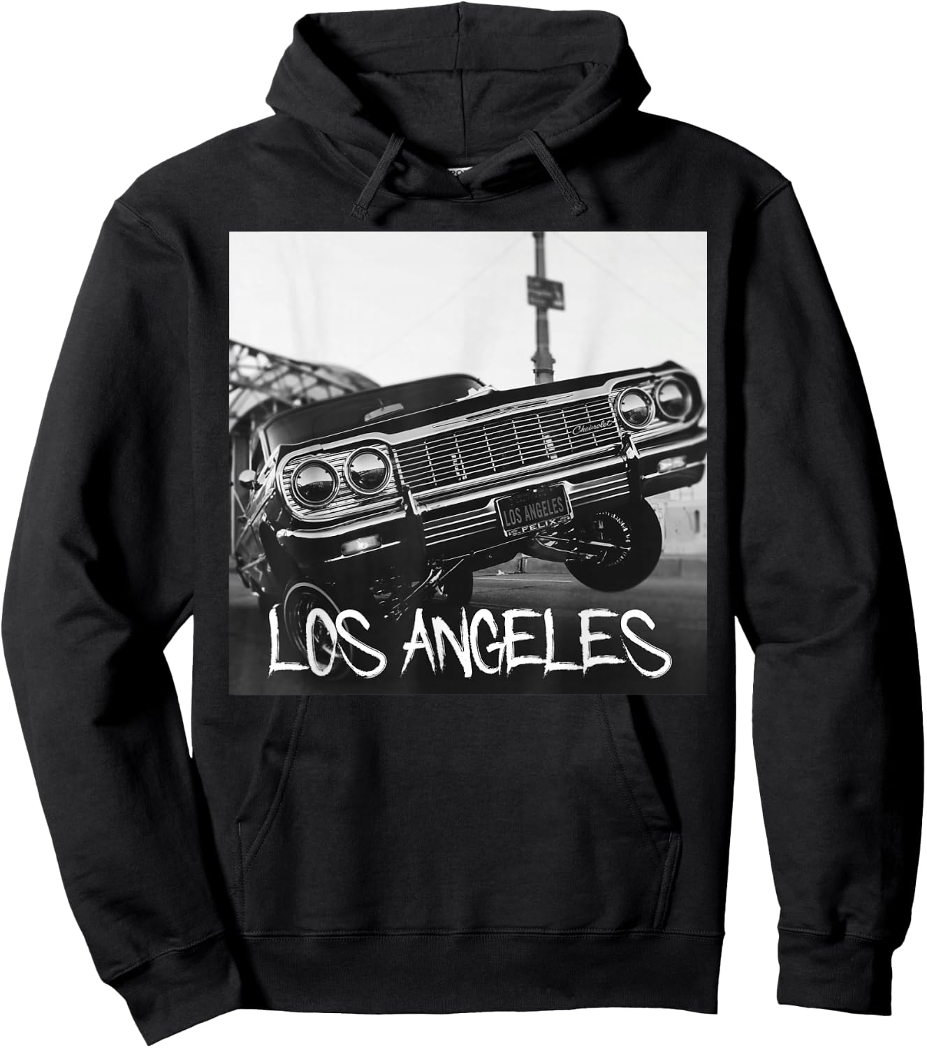 Los Angeles California Shirts Hydraulic Lowrider LA Gifts Hoodie - Hoodie | Black