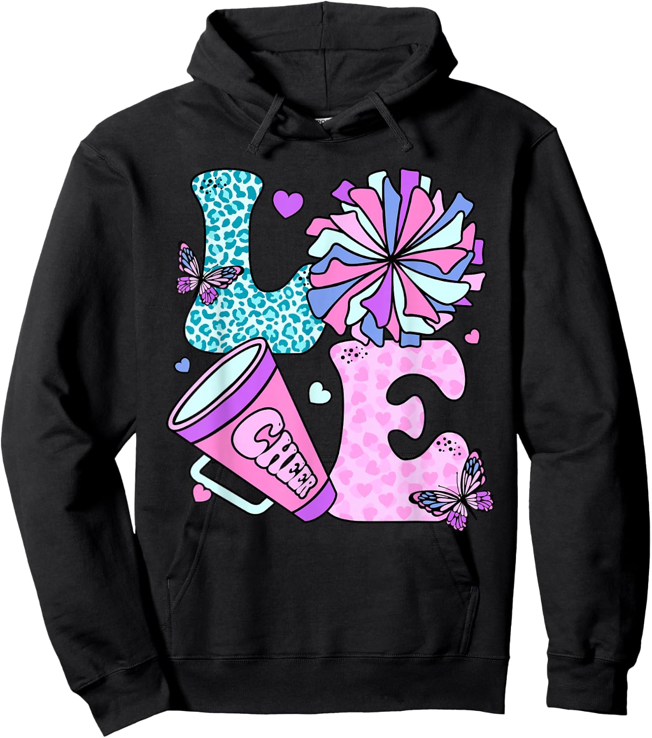 Teen Girls Women Hoodie - Hoodie | Black