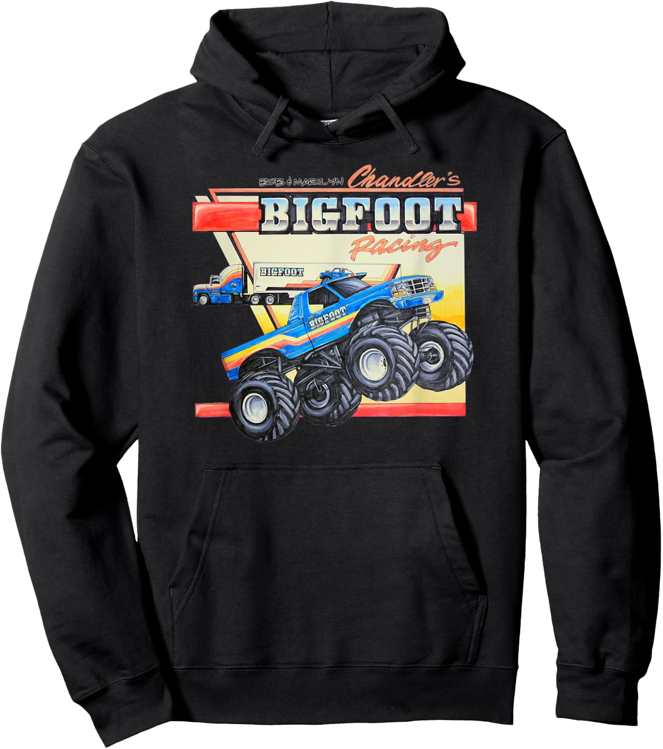 Bob & Marilyn Chandler's BIGFOOT Racing Hoodie - Hoodie | Black