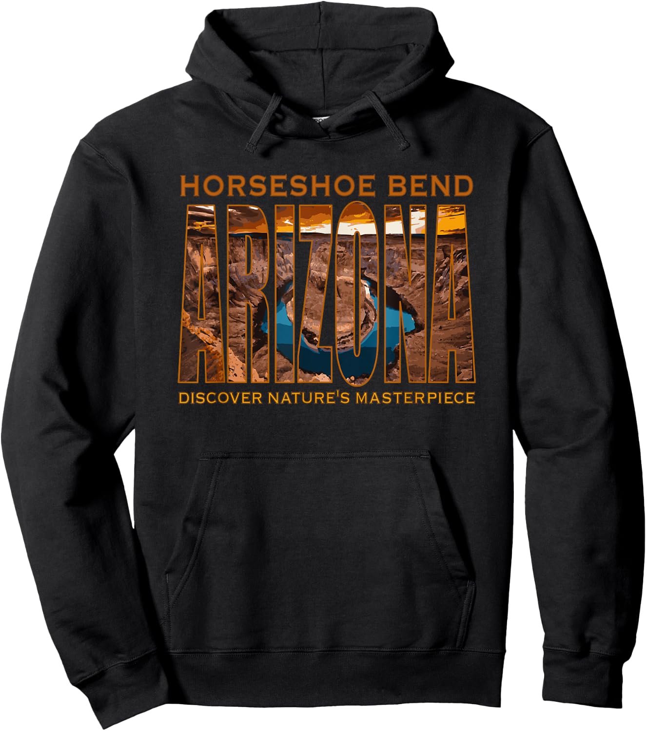 Horseshoe Bend Arizona Desert Hiking RV Travel Family Trip Hoodie - Hoodie | Black