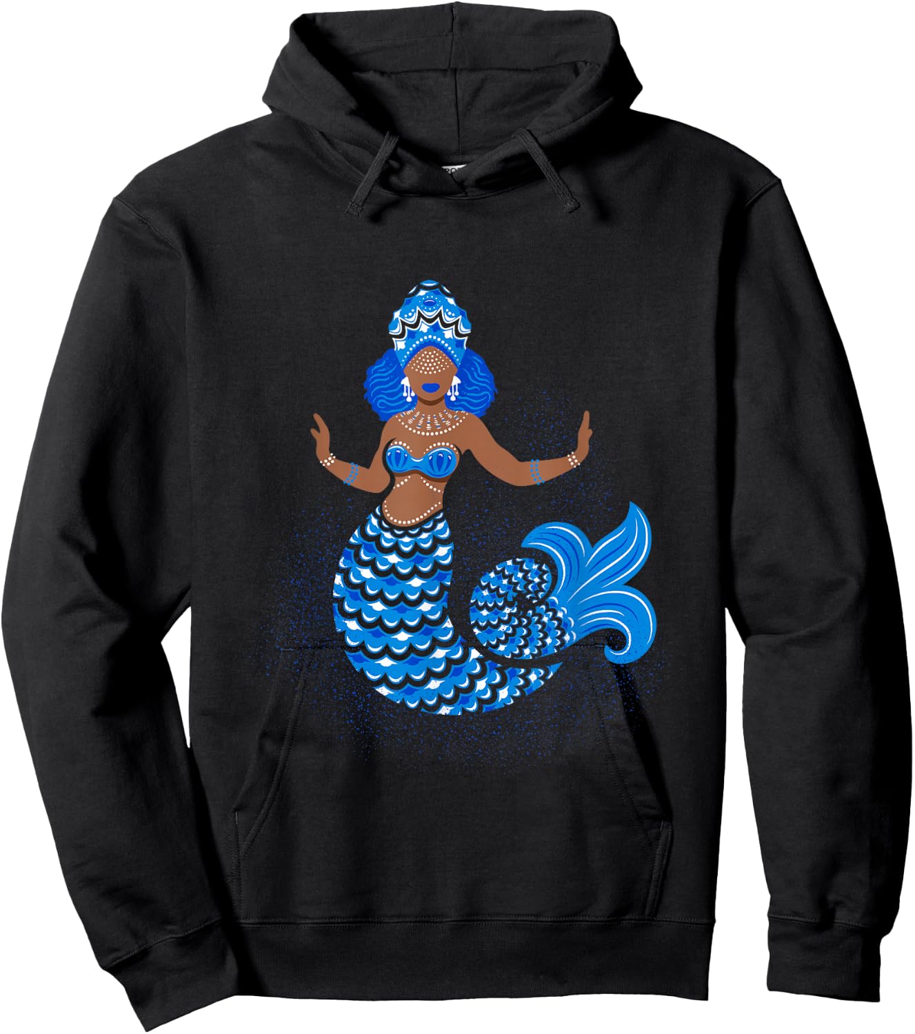 Yemaya | Yemoja | Yemanja | Iemanja African Goddess Hoodie - Hoodie | Black