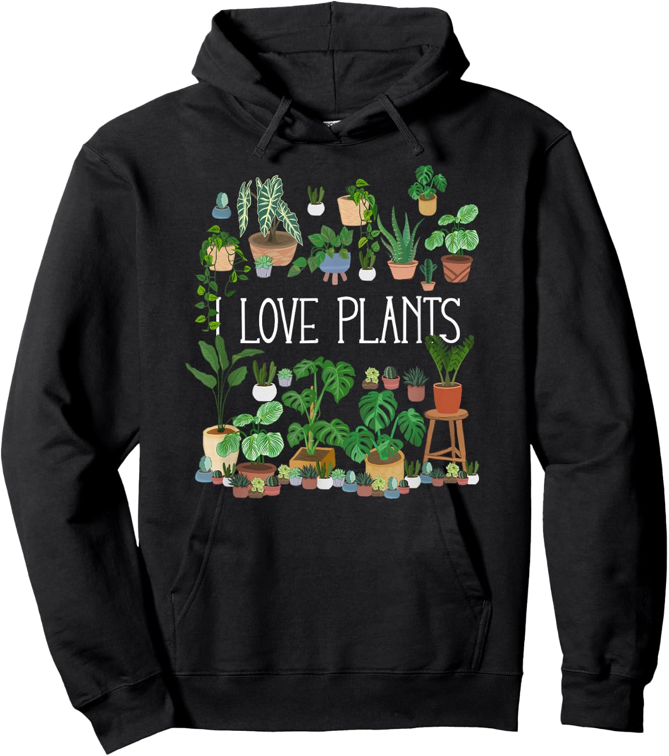 I Love Plants Hoodie - Hoodie | Black