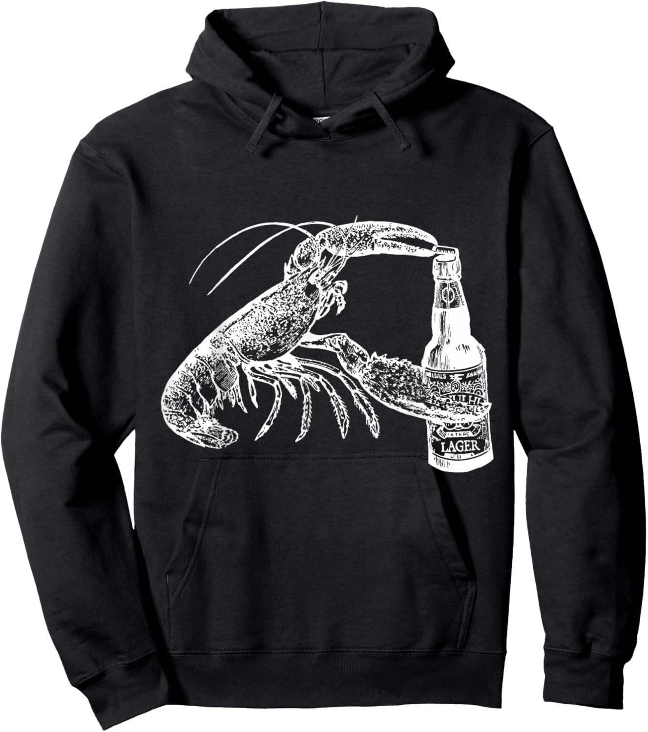 Beer Drinking Lobster Craft Beer Beach Vacation Gift Small Hoodie - Hoodie | Black