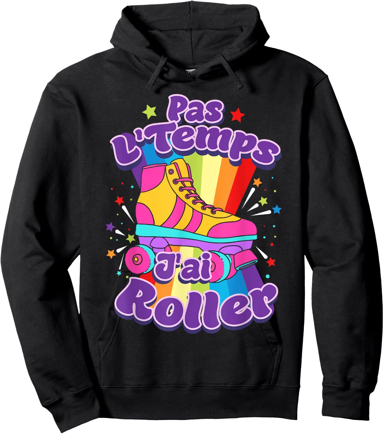 Roller Skates Rollerskate Roller , Black, S Hoodie - Hoodie | Black