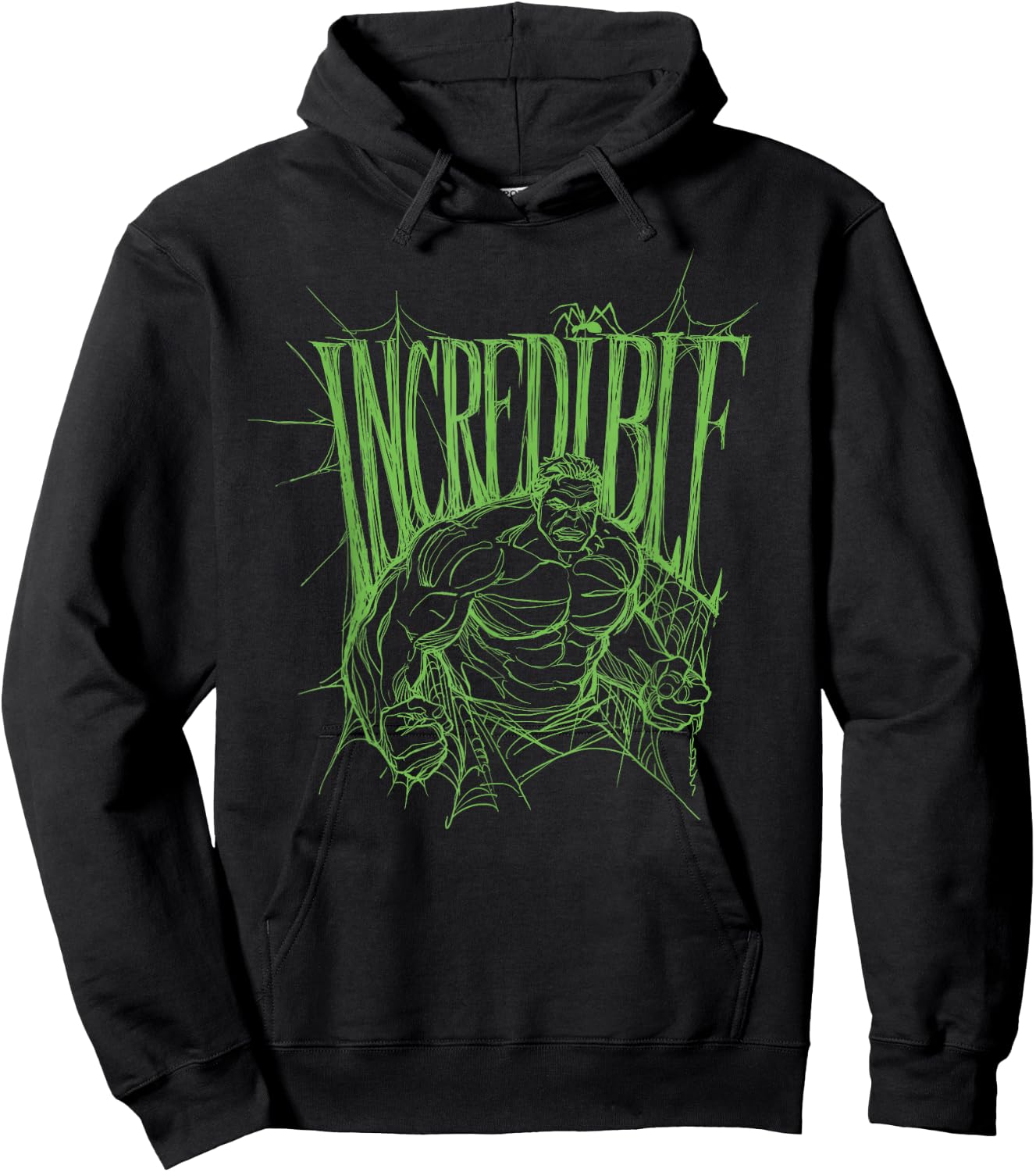 Marvel Studios Spider-Man BND Movie 2026 Incredible Hulk Web Hoodie - Hoodie | Black