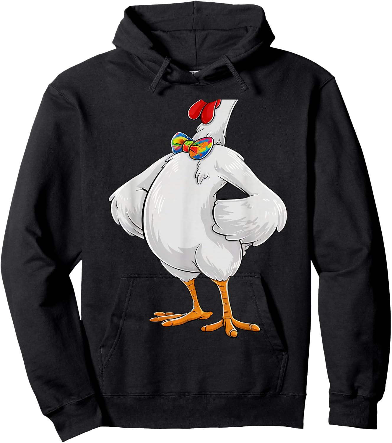 Chicken Costume Body Funny Farm Animal Farming Halloween Hoodie - Hoodie | Black