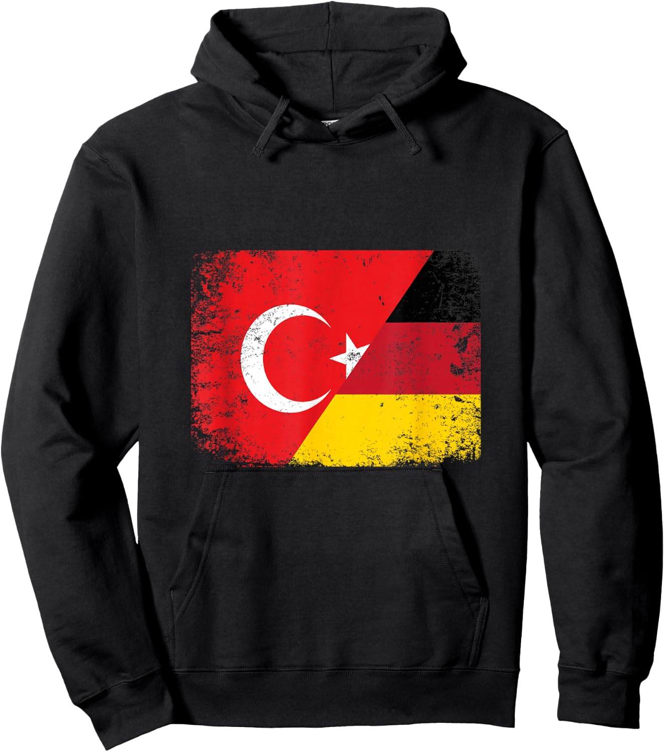 Türkei Deutschland Türkische Flagge Türkiye Halb Türke Hoodie - Hoodie | Black