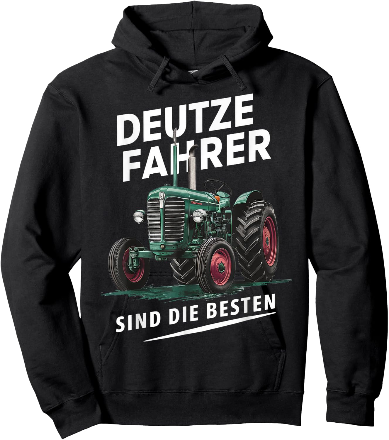 Deutze Fahrer sind die besten , black Hoodie - Hoodie | Black