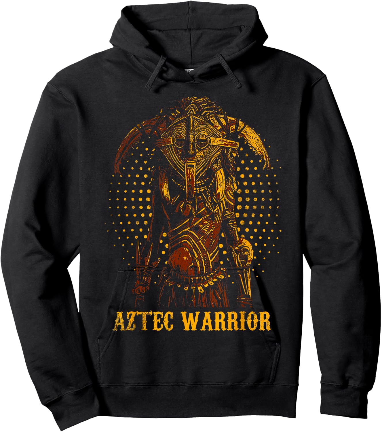 Aztec Warrior King Mexican Native Art Mayans Hoodie - Hoodie | Black