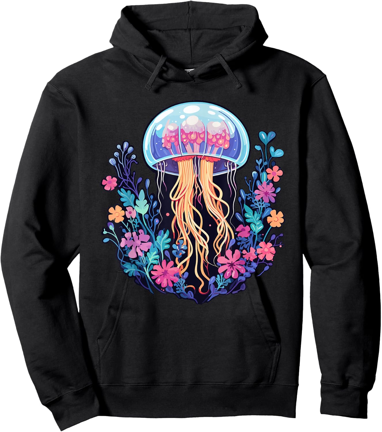 Cute Jellyfish Costume Jelly Fish Sea Ocean Girls Hoodie - Hoodie | Black