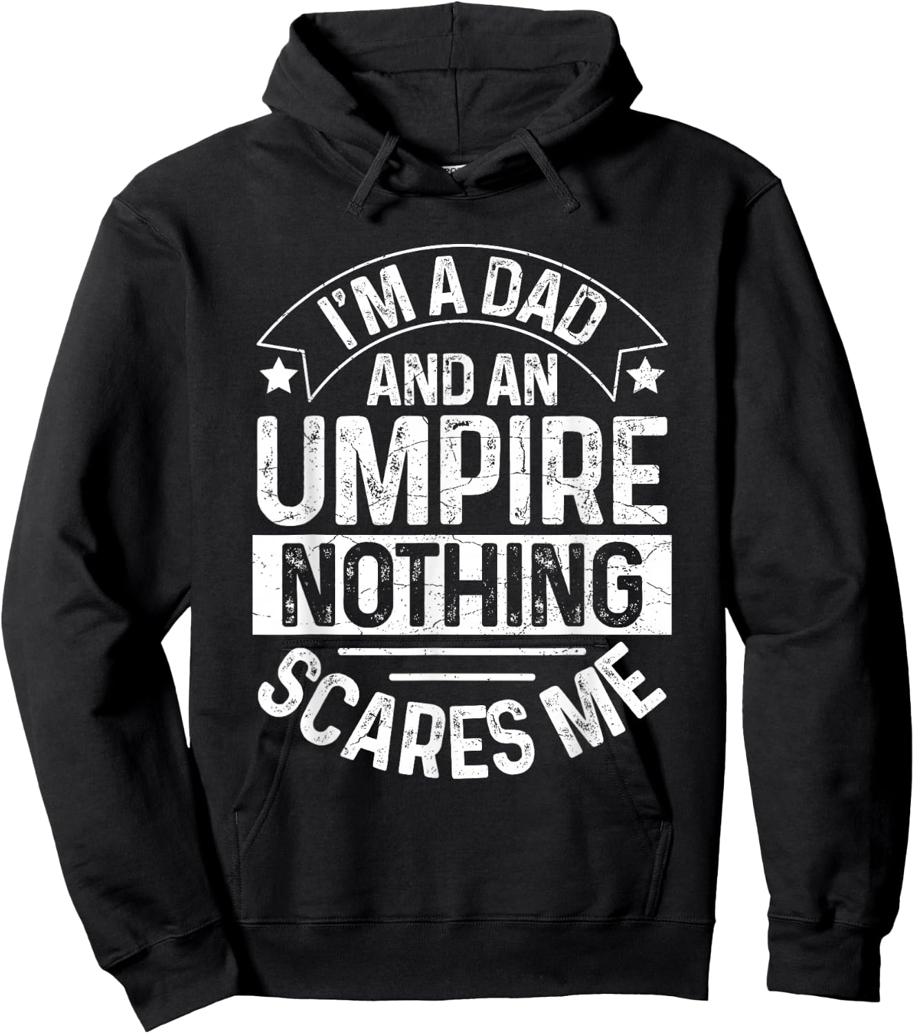 Umpire Funny Baseball Design for an Umpire Dad Hoodie - Hoodie | Black