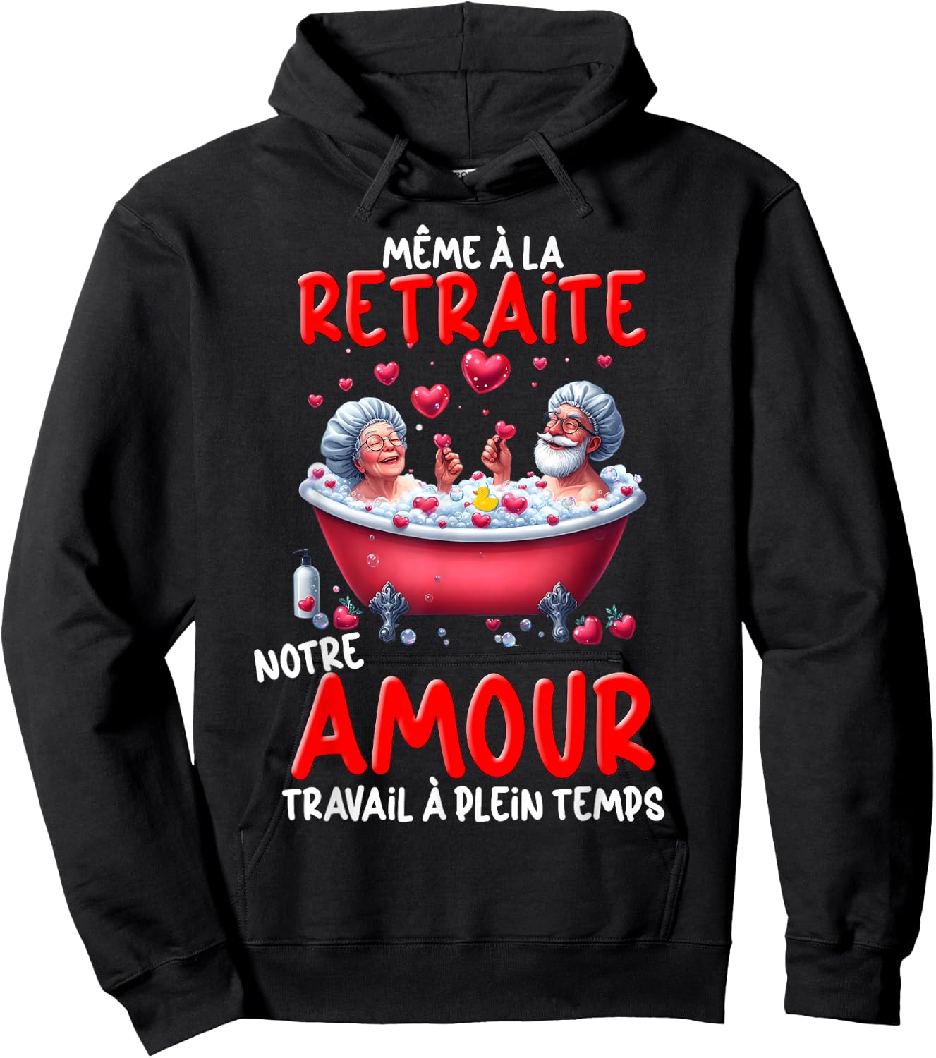 Retired Couple Lovers Gift Golden Wedding Valentine's Day , Black, S Hoodie - Hoodie | Black