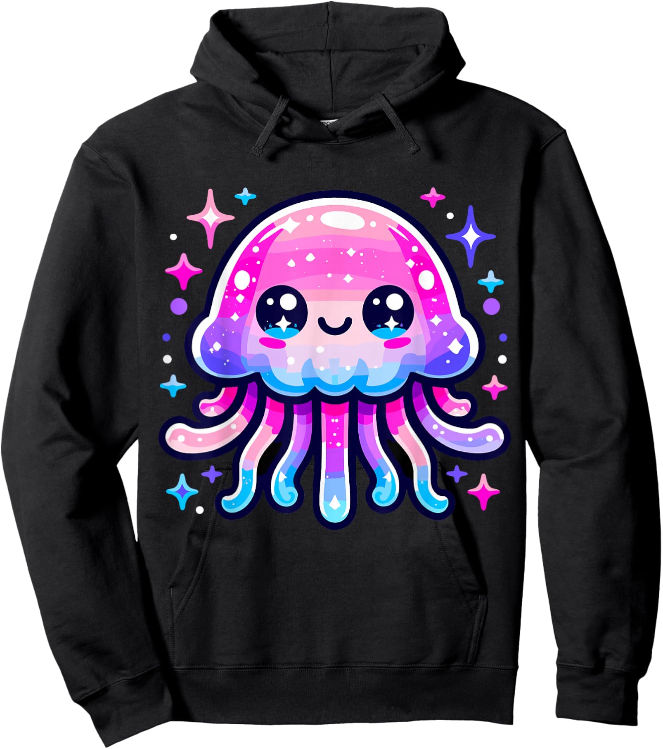 Cute Jellyfish Kawaii Hoodie - Hoodie | Black