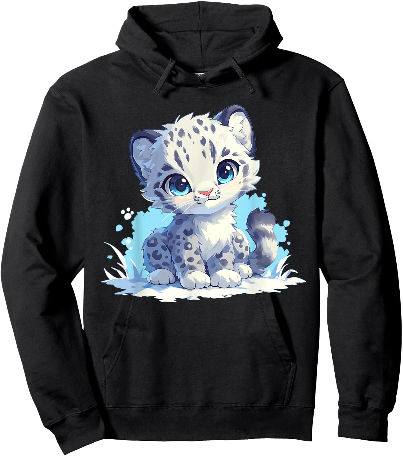 Snow Leopards Lovers Snow Leopard Hoodie - Hoodie | Black
