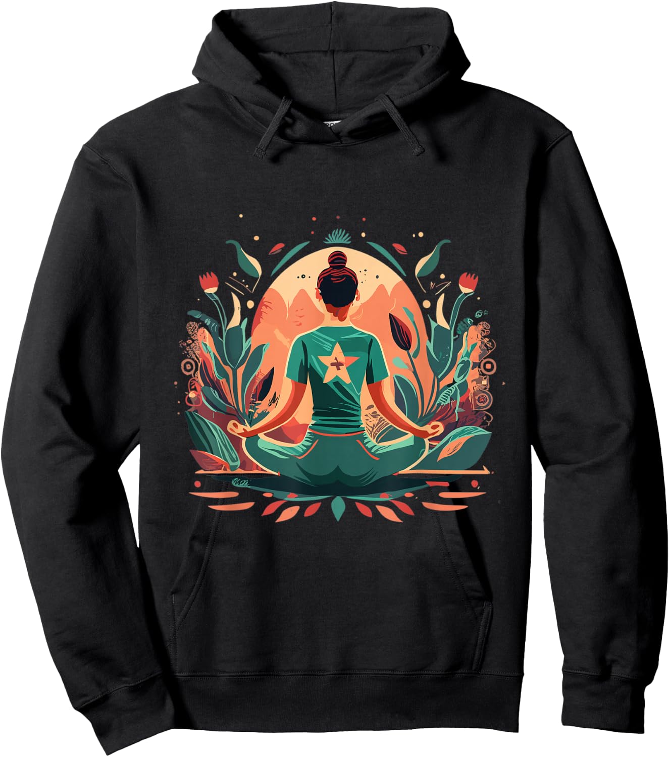 Yoga Meditation and Pilates , Blue Hoodie - Hoodie | Black