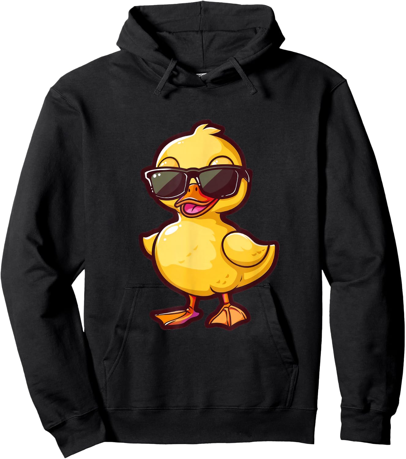 Funny Duck Sunglasses Hoodie - Hoodie | Black