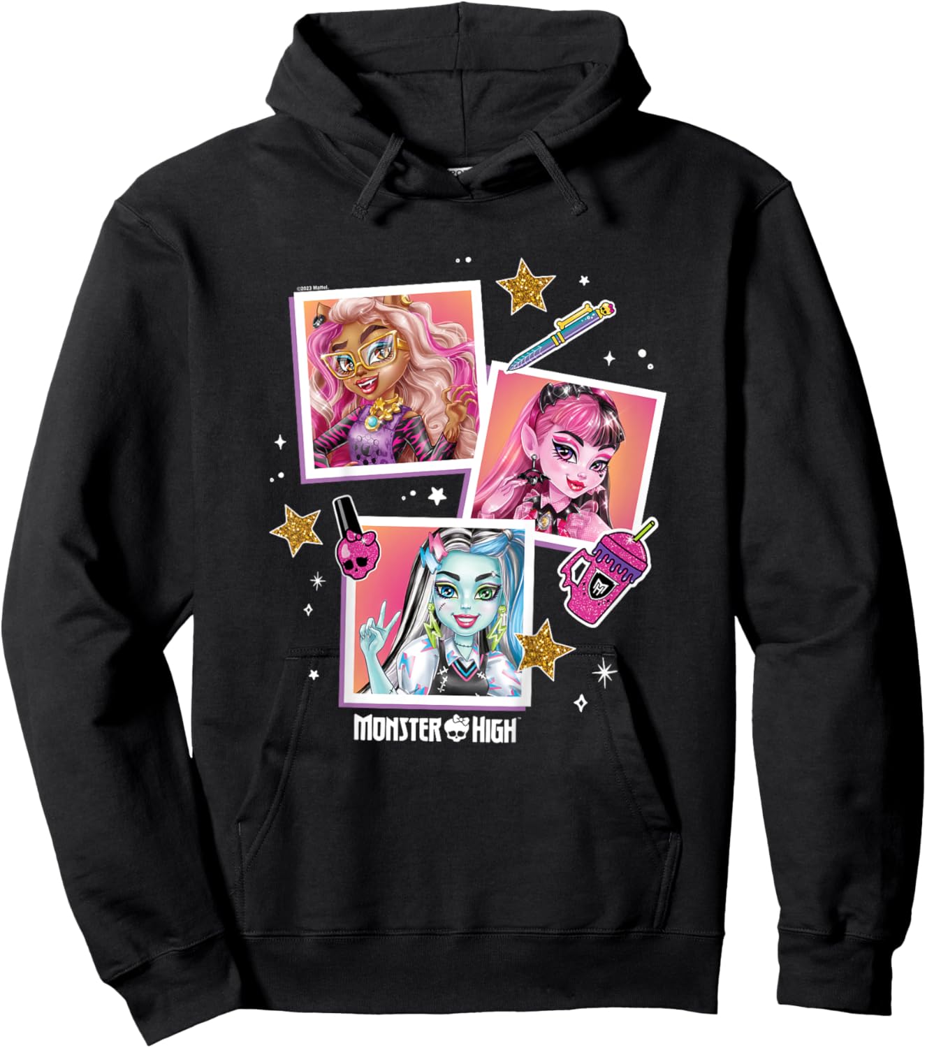 Kinder Monster High – Student – Foto Charakter Raster Hoodie - Hoodie | Black