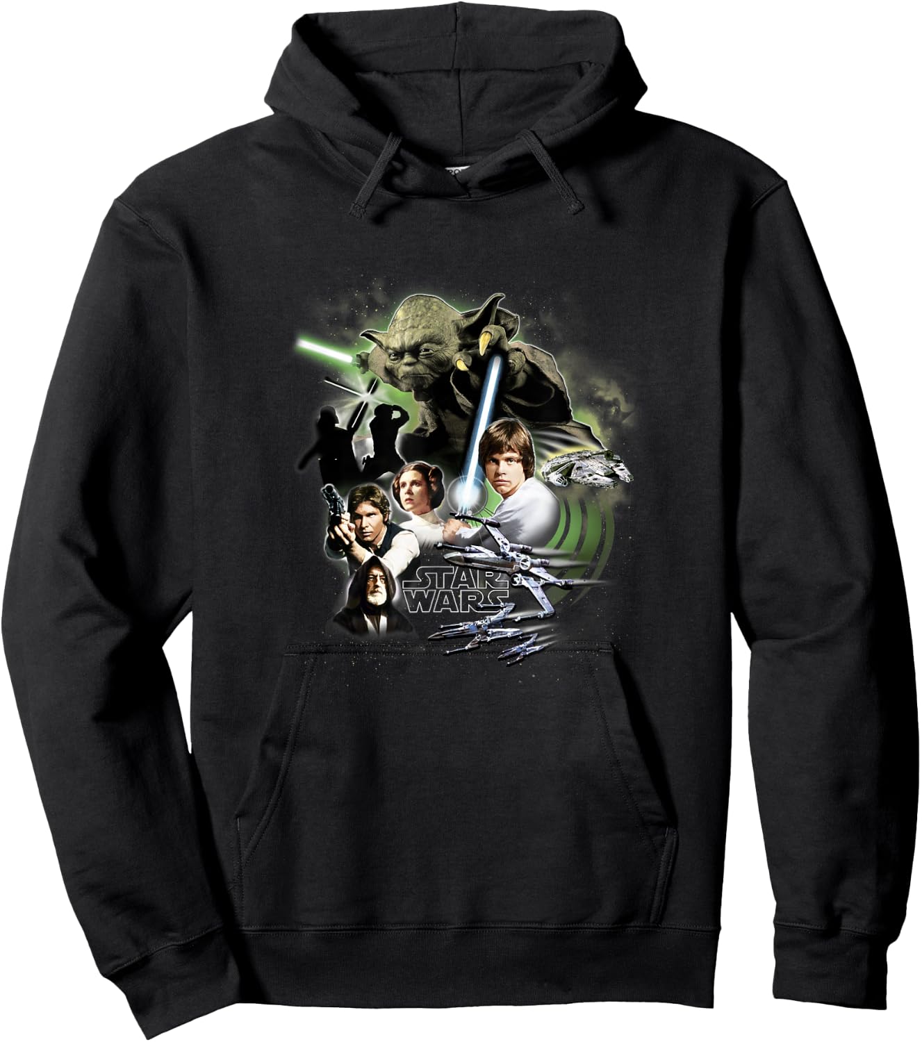 Star Wars Classic Trilogy Rebel Alliance Group Collage Hoodie - Hoodie | Black