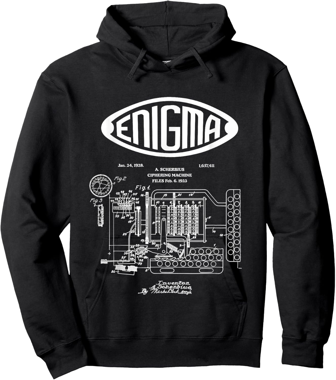 Enigma: the Invention of Enigma Hoodie - Hoodie | Black