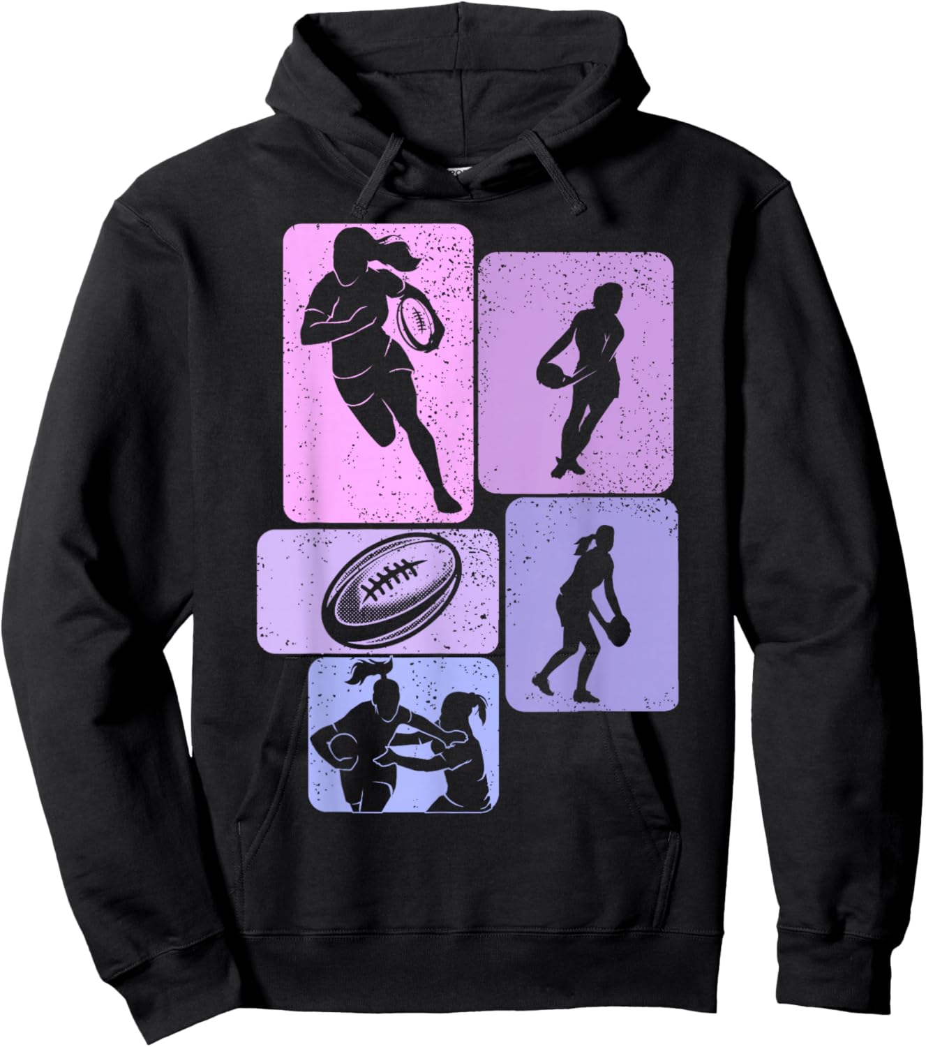 Rugby Girl Women's , Black, S Hoodie - Hoodie | Black