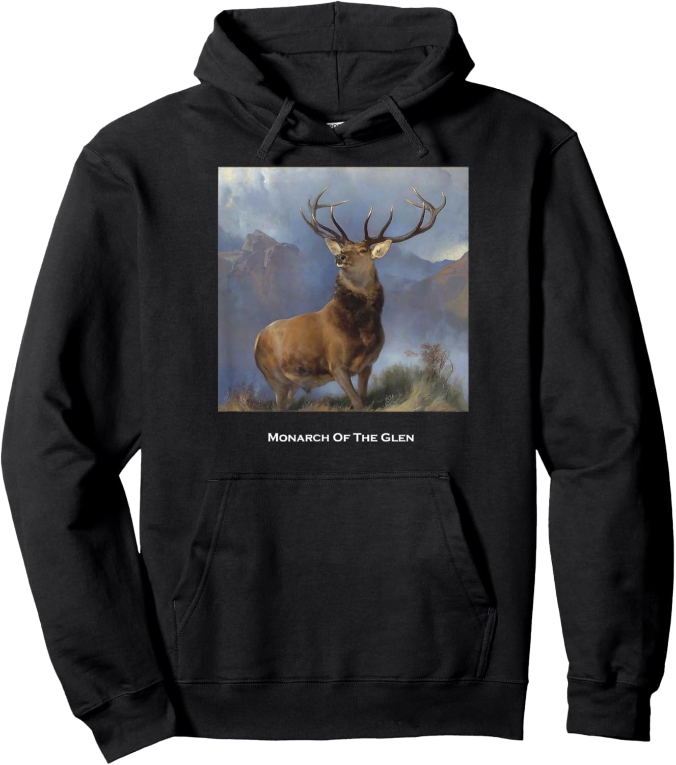 Monarch of The Glen Painting by Landseer Hoodie - Hoodie | Black