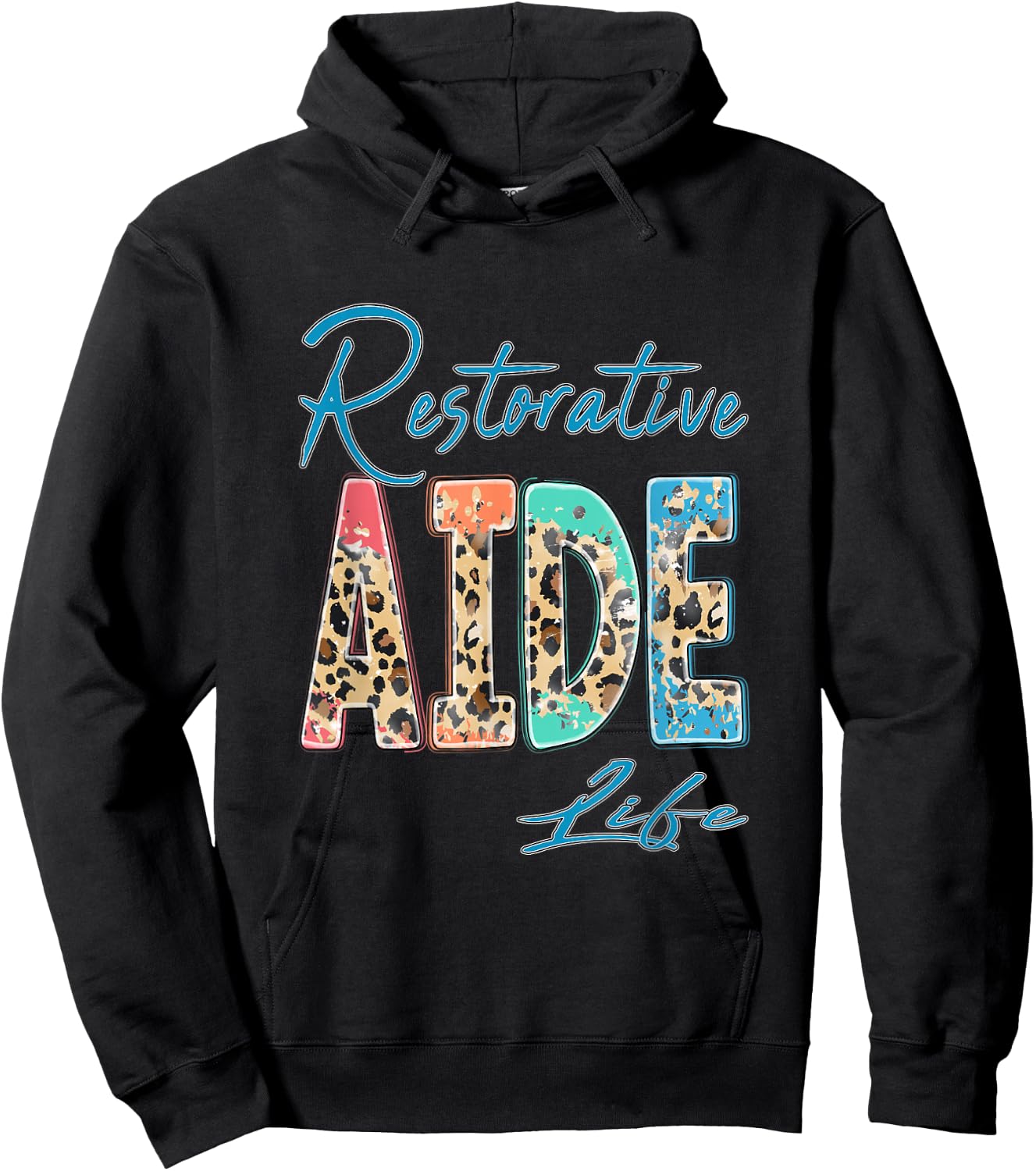 Restorative Aide Cute Design Assistant Nurse Nursing Care Hoodie - Hoodie | Black