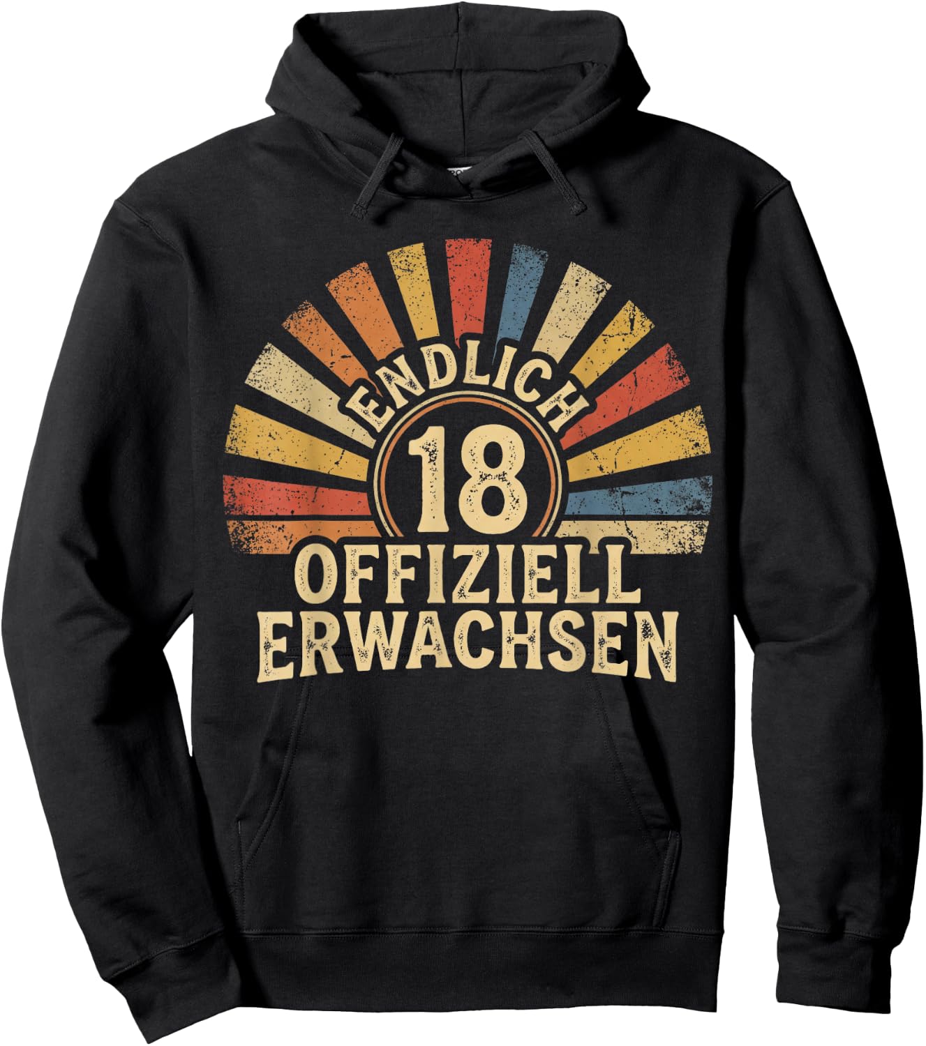 18ter Endlich 18 Jahre 18. Geburtstag Mädchen Junge Tochter Hoodie - Hoodie | Black