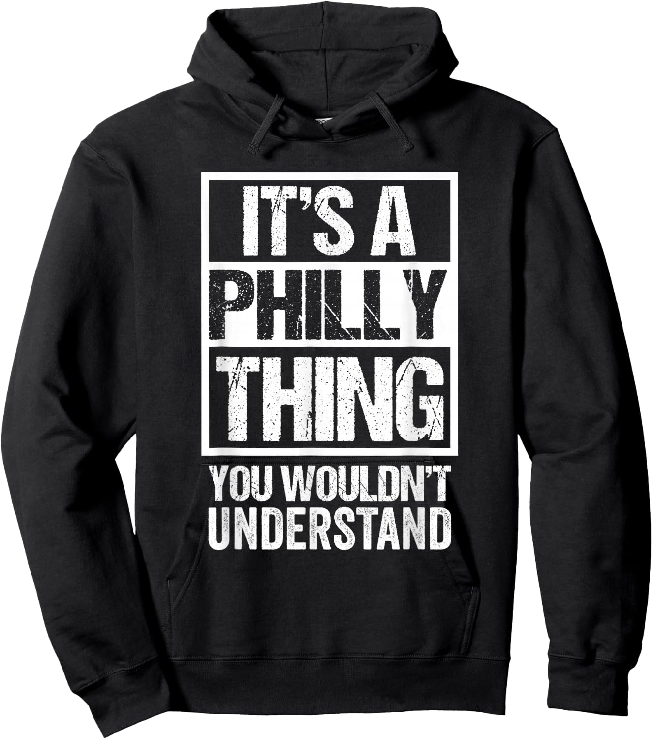 It's A Philly Thing You Wouldn't Understand First Name Hoodie - Hoodie | Black
