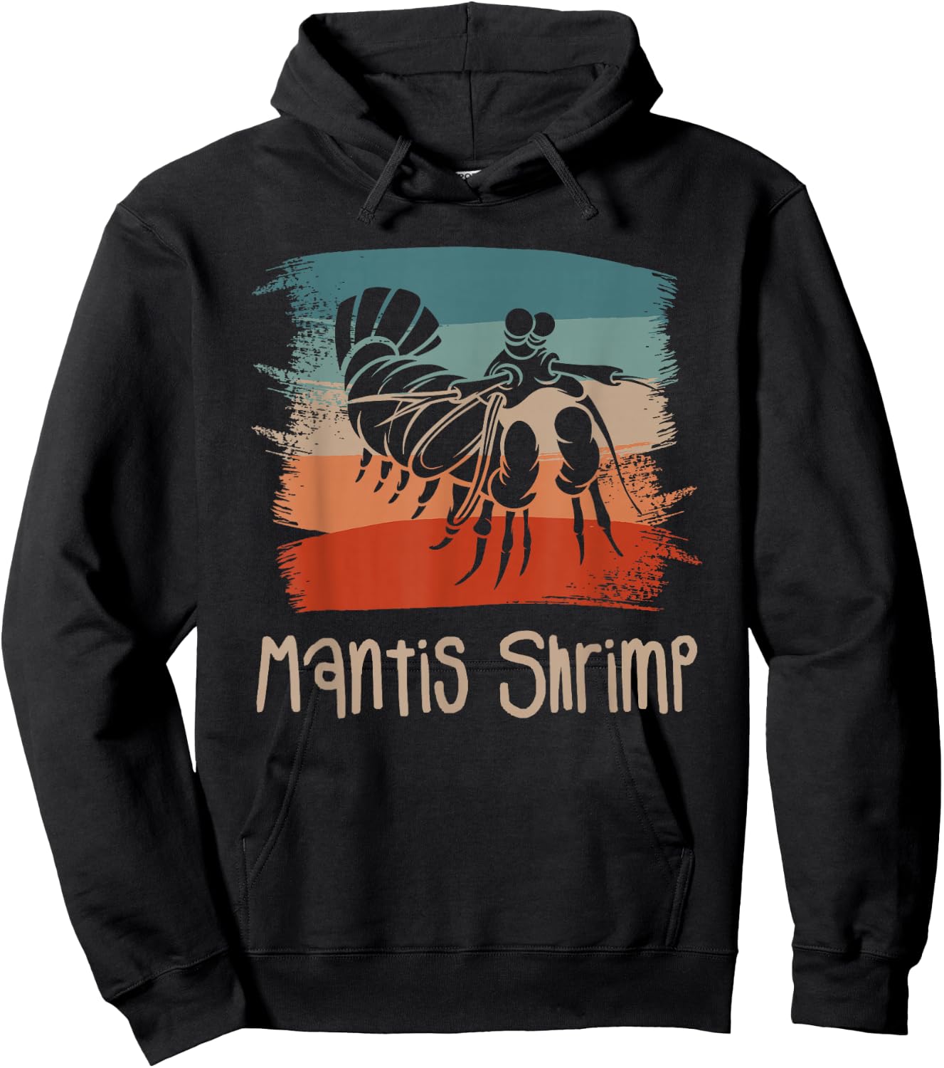 Retro Vintage Mantis Shrimp Shrimps Hoodie - Hoodie | Black