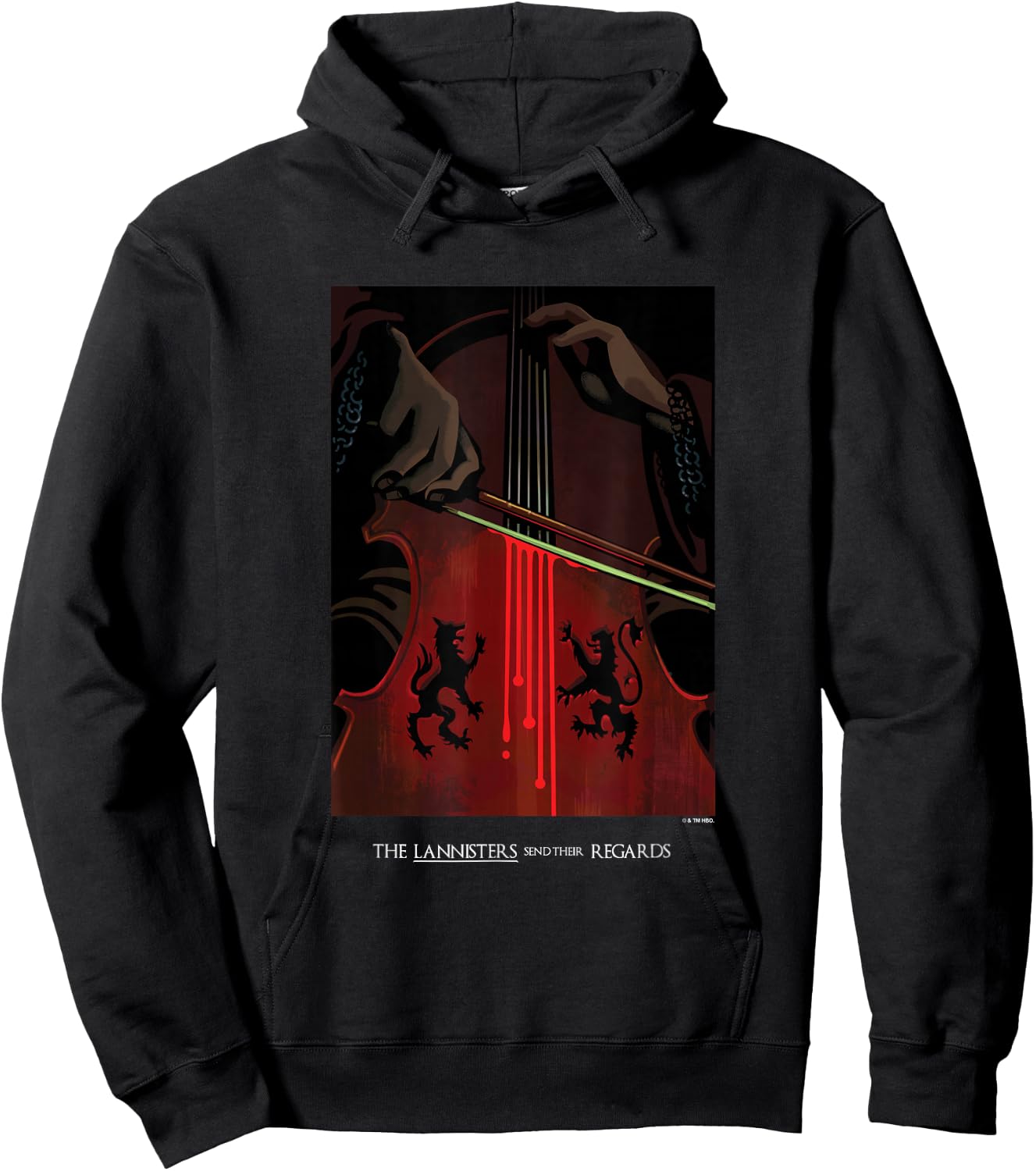 Game Of Thrones The Lannisters Send Their Regards Poster Hoodie - Hoodie | Black