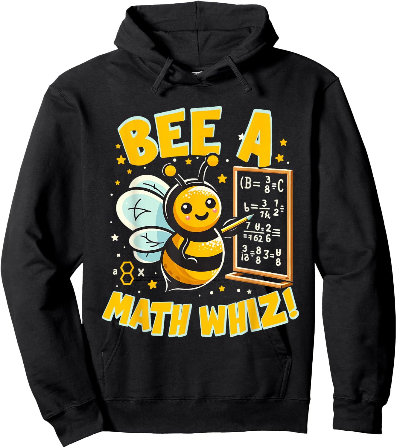 Bee a Math Whiz! Educational Bee Math Hoodie - Hoodie | Black