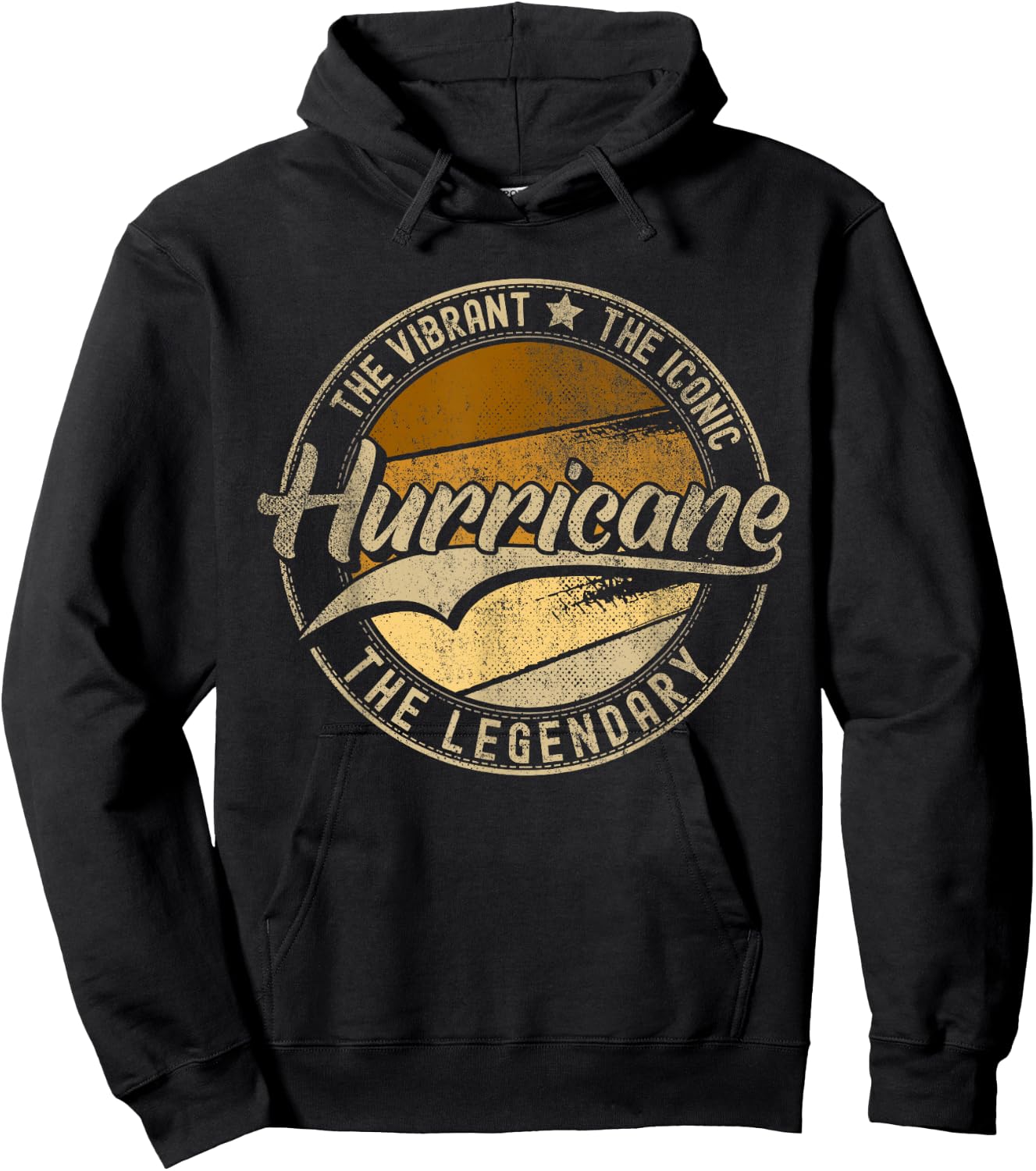 Hurricane UT | Utah | Vintage Distressed Hoodie - Hoodie | Black