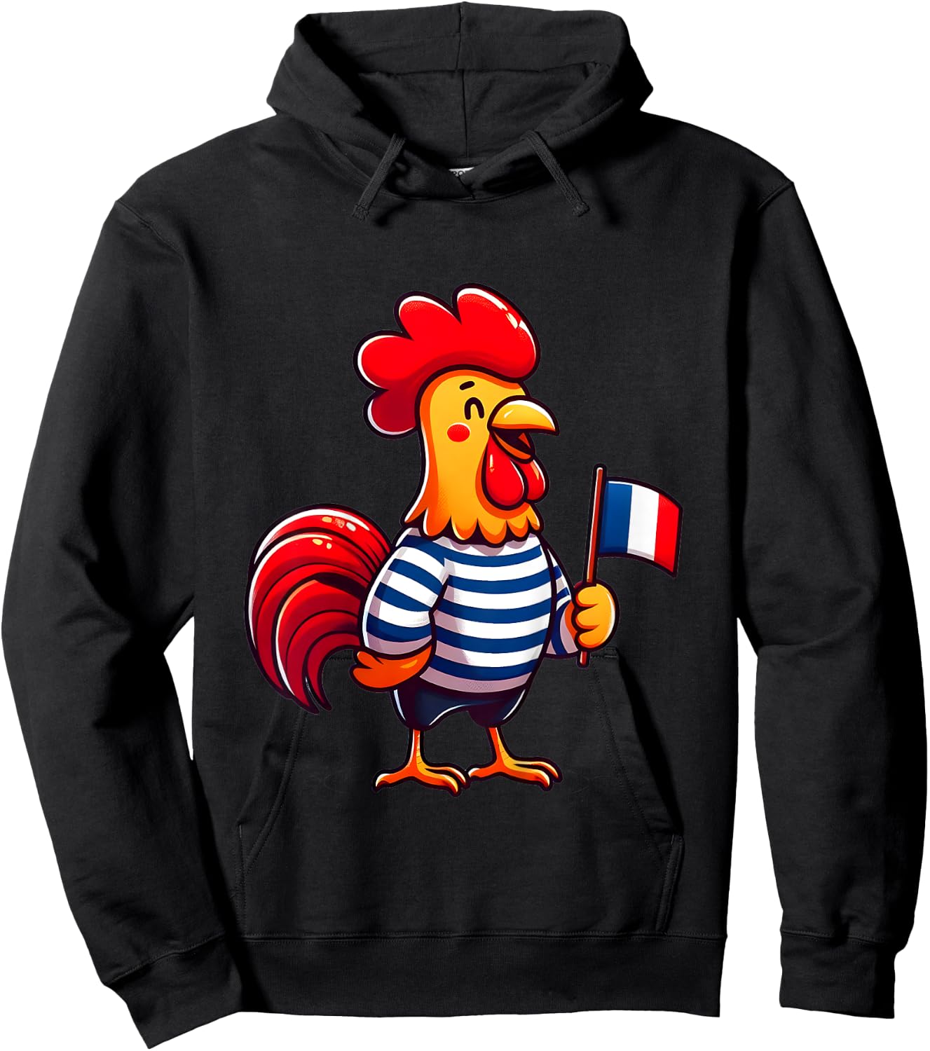 Child France Coq au Drapeau bleu blanc rouge for boy girl , white, 2 Hoodie - Hoodie | Black