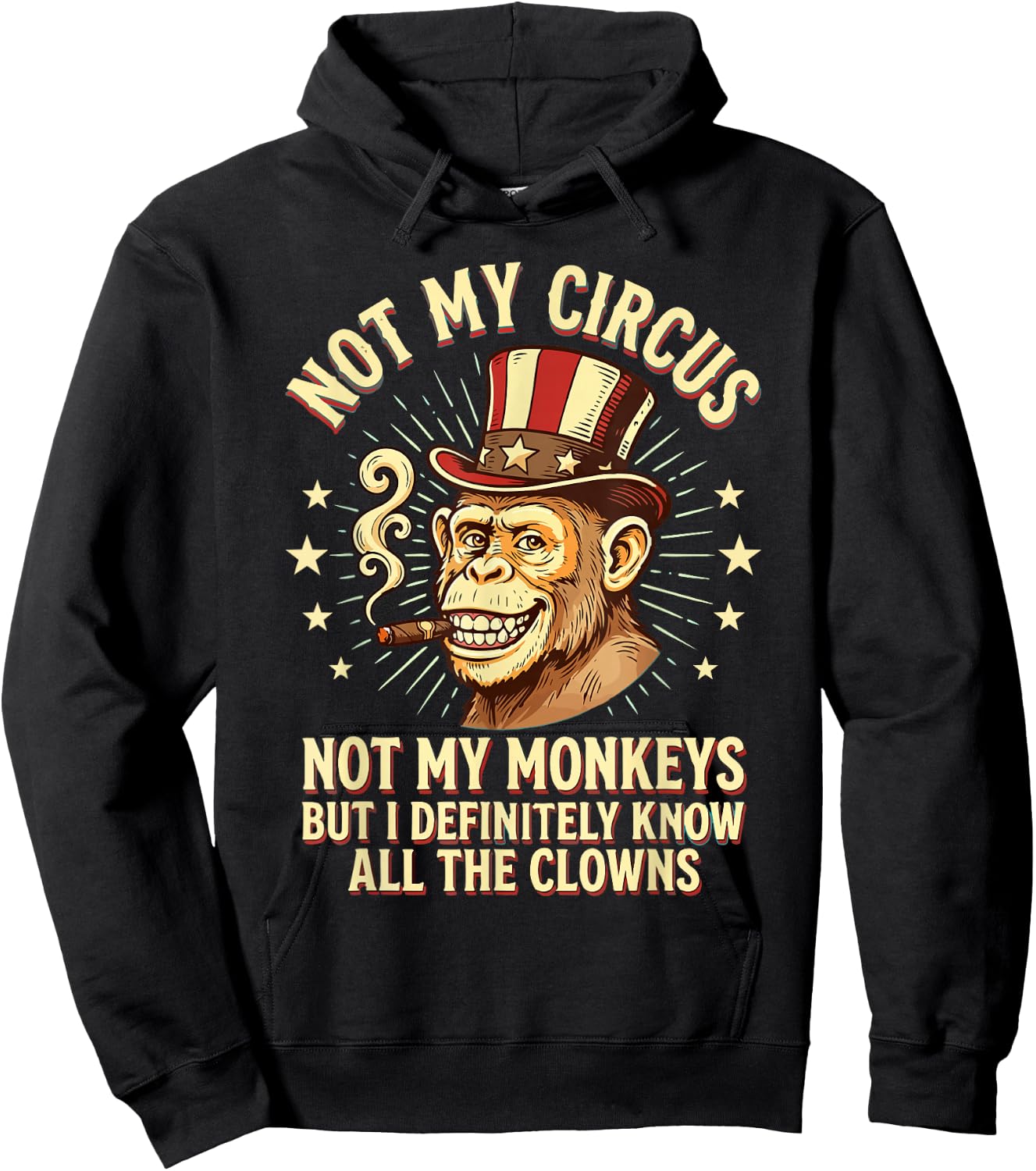 Nicht Mein Zirkus Nicht Meine Affen Hoodie - Hoodie | Black