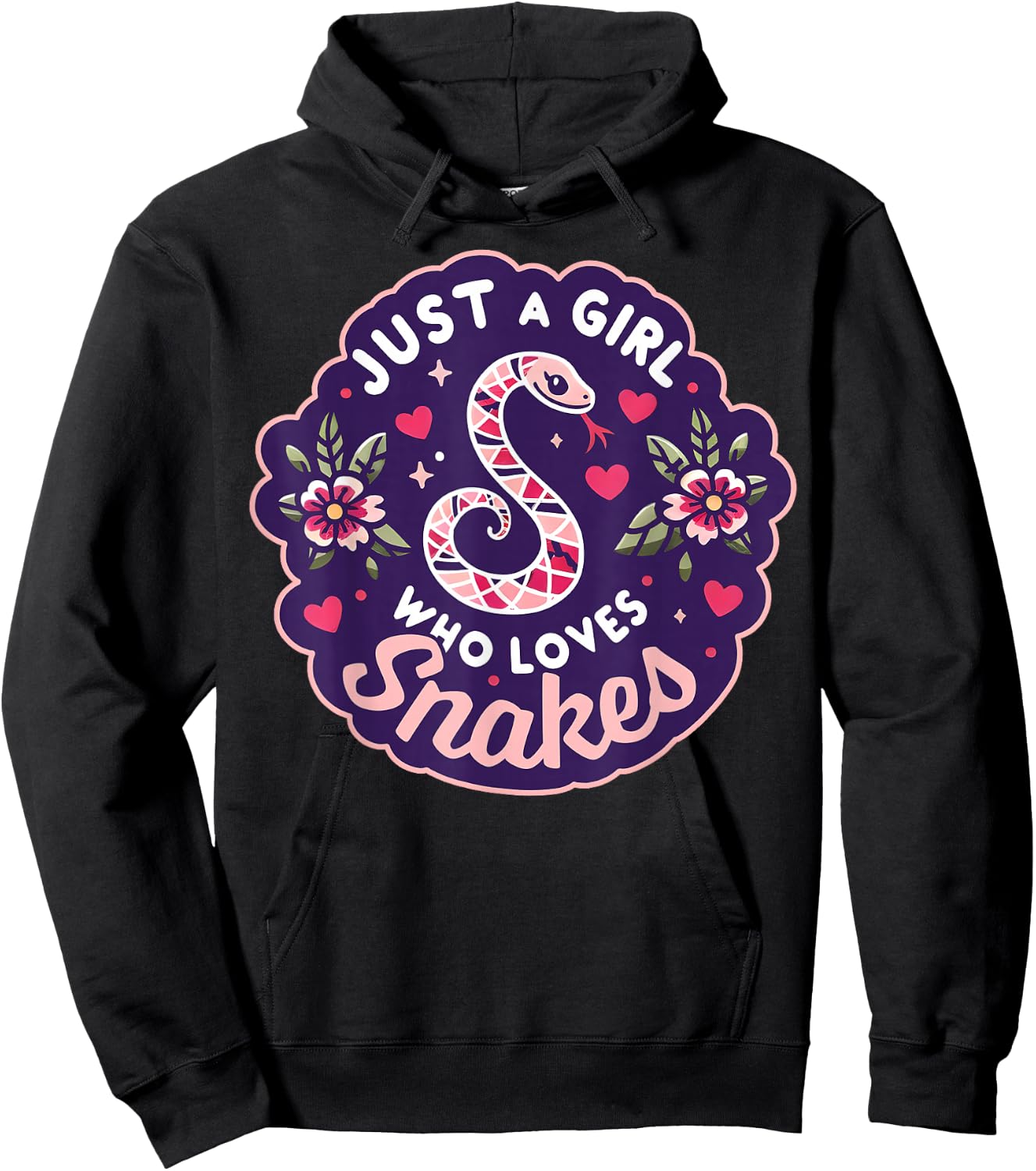 Snake Handler - Woman Snake Lover - Girl Loves Snakes Hoodie - Hoodie | Black