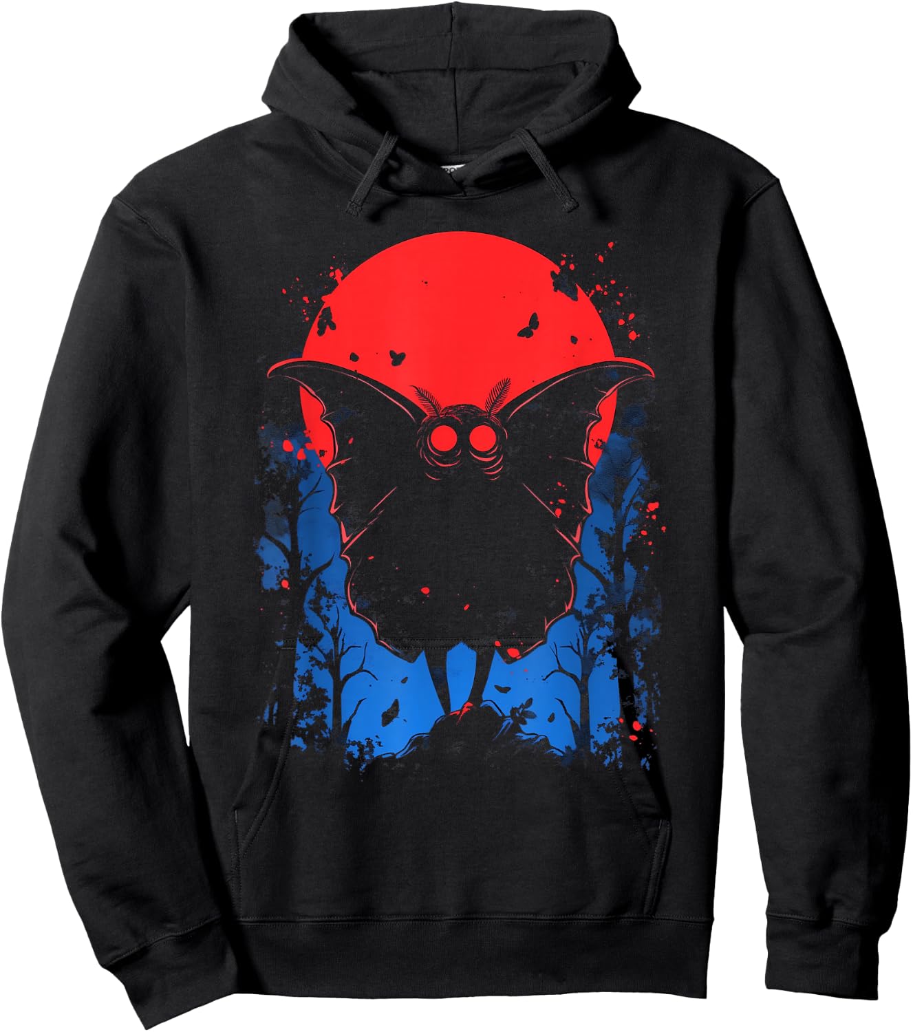 Cute Mothman Cryptid West Virginia Cryptozoology Cryptidcore , black Hoodie - Hoodie | Black