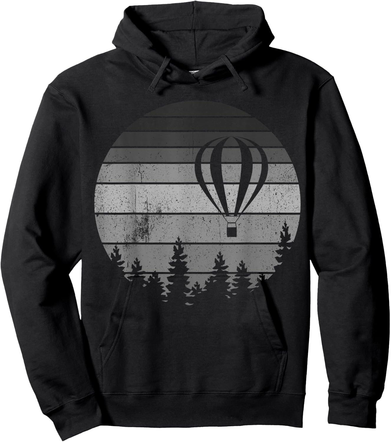 Vintage Hot Air Balloon Festival Balloonist Fly Ballooning Hoodie - Hoodie | Black