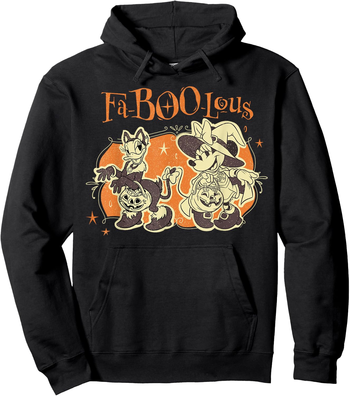 Disney Minnie Mouse & Daisy Duck FA-Boo-lous Halloween BFFs Hoodie - Hoodie | Black