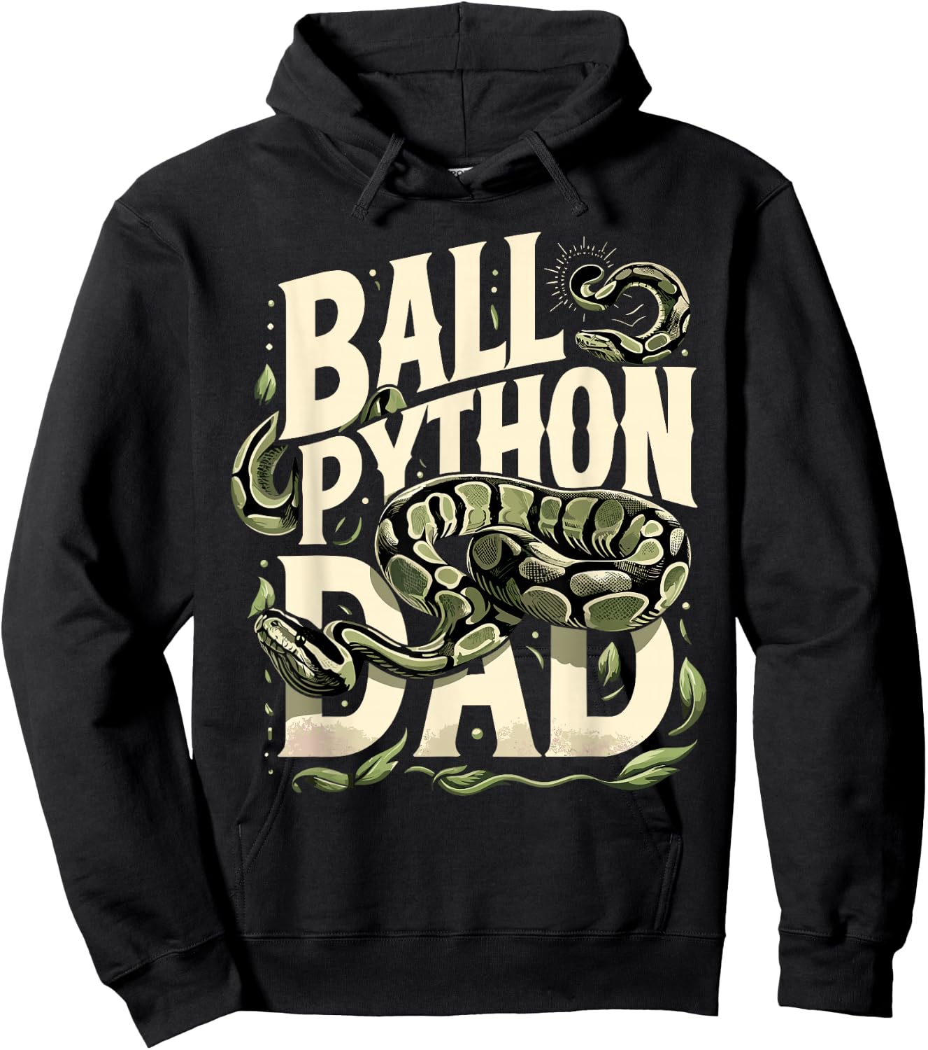 Ball Python T Shirt Dad Snake Pet Owner Ball Python , black Hoodie - Hoodie | Black